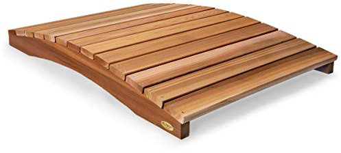 All Things Cedar Ponte in legno, passerella da giardino all'aperto per stagni da cortile, 1,2 m, naturale