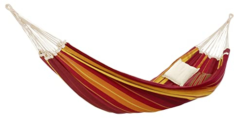 AMAZONAS XXXL Supersize Hängematte Gigante Lava handgefertigt in Brasilien 300cm x 200cm bis 280kg in Lavafarben