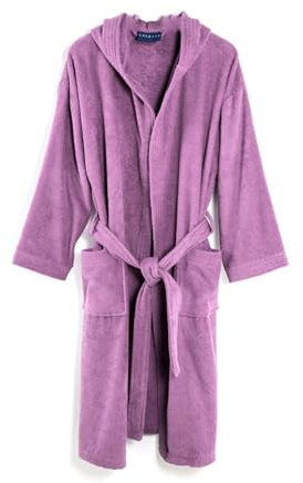 Caleffi – Peignoir Bain Homme et Femme en 100% coton, doux, absorbant et respirant, avec capuche, ceinture et poches – Parfait pour la salle de bain, le spa ou le sauna - Robe Chambre Femme