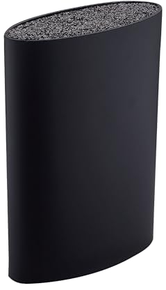 San Ignacio Black & White - Tacoma/Universal Block for Knives - dimensioni di 15.6x6.6x22cm prodotta in PET di grande resistenza - elegante nero - massima durata e qualità