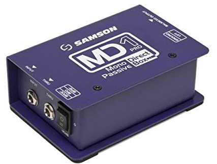SAMSON MDA1PRO Active Direct Box, Professional DI Box for Guitar, Bass, Keyboards, Synths & Live Sound