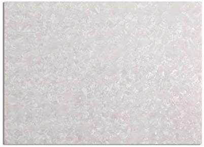 Musiclily 20x25cm Akustische Gitarre Selbstklebende Schlagbrett Rohmaterial, White Pearl