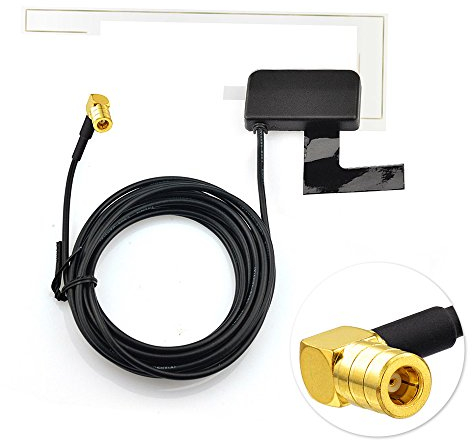 Eightwood DAB Antenne DAB Antenne Auto SMB Digtial DAB Autoradio Antenne mit 3 Meter DAB Scheibenantenne Glass Mount für Blaupunkt Pioneer Clarion Alpine MEHRWEG