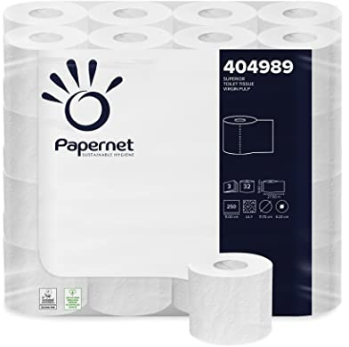 Papernet 404989 Toilettenpapier Superior Easybag, 3-lagig, 32 Stück weiß