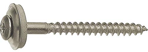 Spenglerschrauben Edelstahl 4.5x100 mm; 100 Stück; mit Dichtscheibe D = 15 mm; A2 Spengler Schrauben; Torx Antrieb TX20