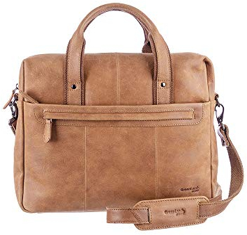 Greenland Nature Light Aktentasche Leder 37 cm Tabletfach