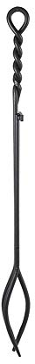 Minuteman International Rope Handle Single Tool, Fireplace Tongs, Standard 28-in, Black