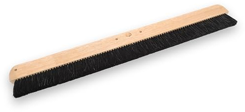 MARSHALLTOWN 48 Inch Wood Backed Concrete Broom, Horsehair Bristles, Made in the USA, 6599