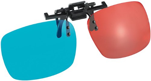 Verres de Lunettes 3D Amovibles à Technologie anaglyphique [Somikon]