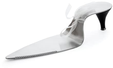 Bull & Bear Kuchenheber & Tortenheber mit Messer, High Heel Kuchenheber Edelstahl, Tortenheber für Torten Kuchen, lustiges Geschenk