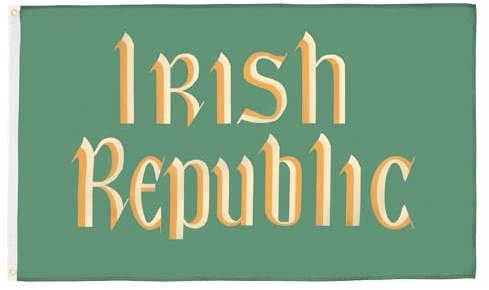 AZ FLAG Flagge Republik von Irland 90x60 cm Irische Polyester 100D 2 Ösen | Für innen und außen dekorative Flagge Easter Rising Irish Republic doppelte Nähte und verstärkte Kanten mit Metallösen