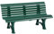 BLOME Parkbank aus Kunststoff - Mit 13 Leisten - Breite 1500 mm, Moosgrün - Gartenbank Ruhebank