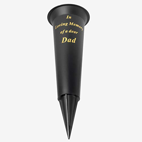 In Loving Memory Dad grave flower vase funeral spike pot