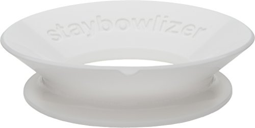 Now Designs Silikon Standplatz Staybowlize, Base Stabile, Due Modi di Uso, Senza BPA, Resistente al Calore, Lavabile in Lavastoviglie, Bianco, 0.367 kg