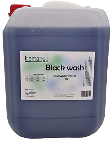 Bemango Color-Flüssigwaschmittel black wash für dunkle und schwarze Wäsche 2x5 Liter Kanister