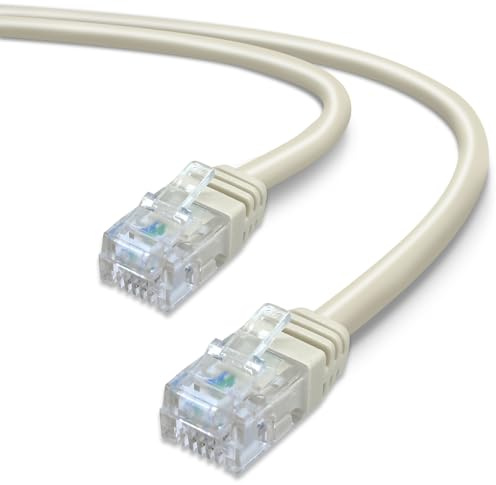 Waytex 39082 Câble ADSL RJ11 Mâle/Mâle 10 m Beige