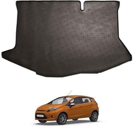 Travall Kofferraum Schutzmatte für Ford Fiesta (2008-2017) Auto Zubehör Innenraum Antirutsch Kofferraumschutz 100% Passgenau Kofferraummatte Antirutschmatte Gummimatte Robuste Pflegeleichte