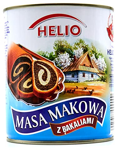 Helio Poppy Seed Filling (Masa Makowa) 29.99 Oz/850 g