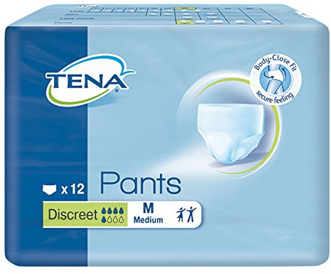 Tena 792100 Pants Discreet, Umfang Hüfte/Größe 75 cm - 100 cm, mittel (12-er pack)