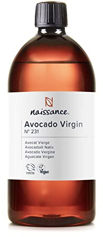Naissance Olio di Avocado Vergine (No. 231) 900ml - Naturale, Vegano - Idratante naturale per Corpo, Viso, Mani e Capelli