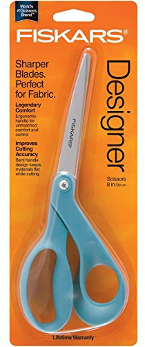 Fiskars Ciseaux en acier inoxydable, bleu adriatique, 20,3 cm