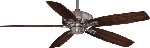 Savoy House 52-830-5RV-187 Downrod Mount, 5 Walnut / Chestnut Blades Ceiling fan, Brushed Pewter