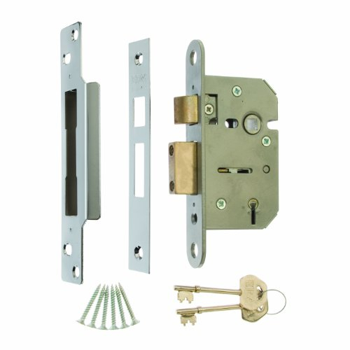 ERA 202-61A Viscount 2.5-inch/ 64mm 5 Lever High Security Mortice Sashlock - Chrome Effect