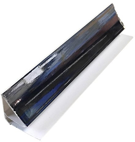 DBS Silver 8mm Coving 2.6m Trim for Bathroom Ceiling Cladding Shower Wall Panels PVC