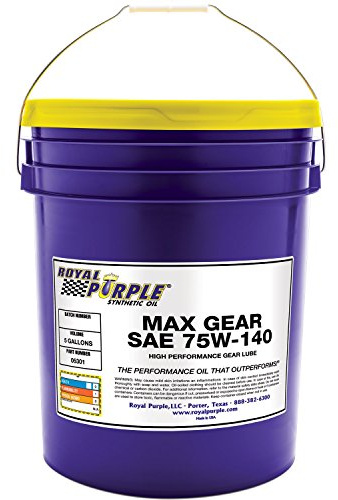 Royal Purple 05301 Max Gear 75W-140 High Performance Synthetic Automotive Gear Oil - 5 gal.