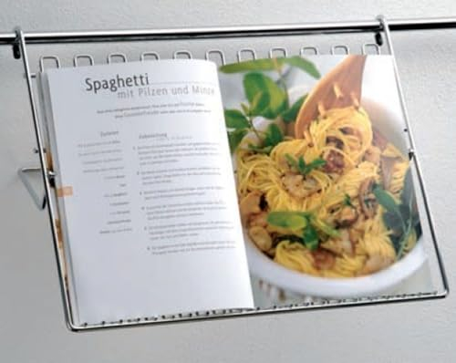 Wesco Kochbuchhalter Chrom-matt, Metall, Linear, Silber, 70 cm x 362 mm x 460 mm