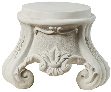 Design Toscano KY0631 Rococo Sculptural Plinth,Faux Stone Finish