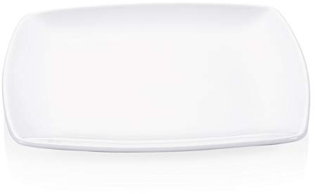 WAS 4989 240 Serie Italia Lot de 6 Assiettes Plates Carrées Porcelaine 24 cm