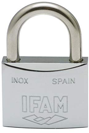 Lucchetto IFAM INOX 60 in acciaio inossidabile da 60 mm con 2 chiavi ad arco normali