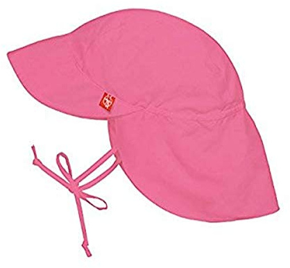 LÄSSIG Baby Kinder Sonnenhut Strandhut Sommerhut Sonnenschutz Kinderhut Babymütze Nackenschutz Atmungsaktiv UV-Schutz 50+/Splash & Fun Sun Protection Flap Hat, Size: Tod 18-36 Monate, rosa