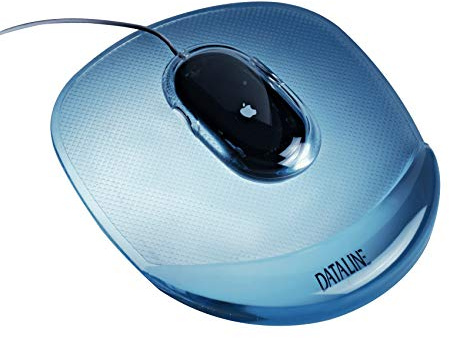 Esselte 67046 Mauspad Gel-Rest Crystal, blau transluzent