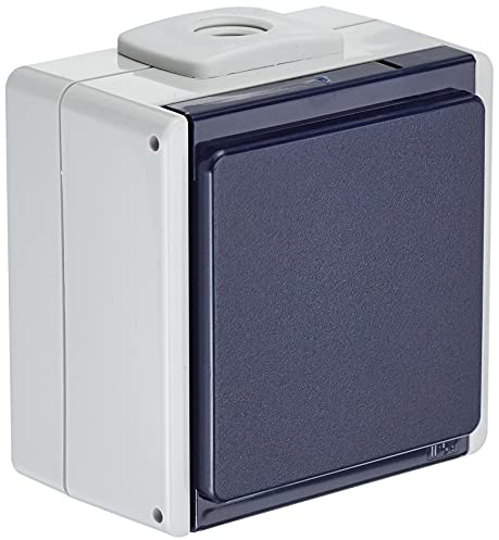 as - Schwabe 62460 - Enchufe Schuko (con 2 prensaestopas, IP 54, para Exteriores), Color Gris