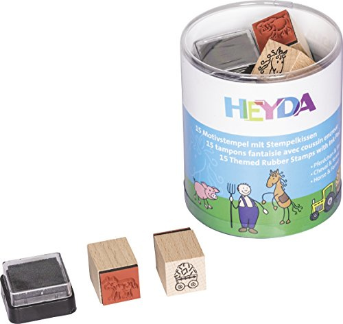 HEYDA Stempelset Bauernhof&Pferd 15er