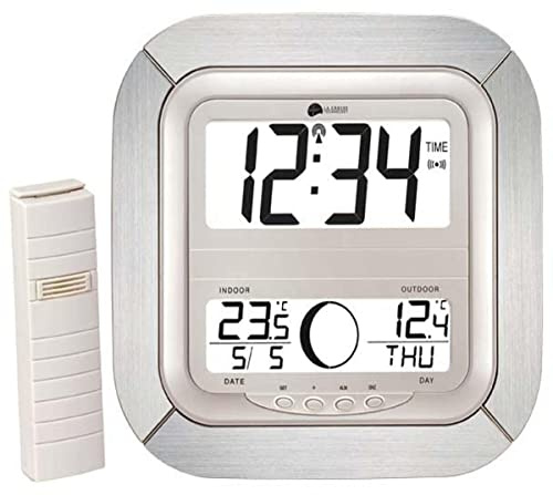 La Crosse Technology - WS8418 - Horloge murale avec indication des phases de lune