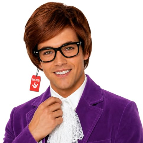 Fun Shack Perücke Herren Braun, Kurz, Perfekt für Fasching und Karneval, Männer Kostüm Accessoire, Einheitsgröße