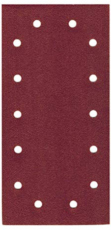 50-pack slippapper slippapper 115 x 230 mm 14 hål korn. 40–120 för vibrationsslipmaskin (kornstorlek 60)