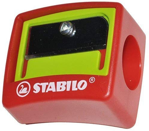 Stabilo Woody 3-in-1 Anspitzer für Kindersicherheit, Jumbo, Einzelloch-Stift Anspitzer