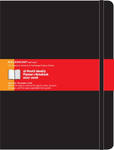 Moleskine Extra Large Weekly Notebook 2008: 18 Month