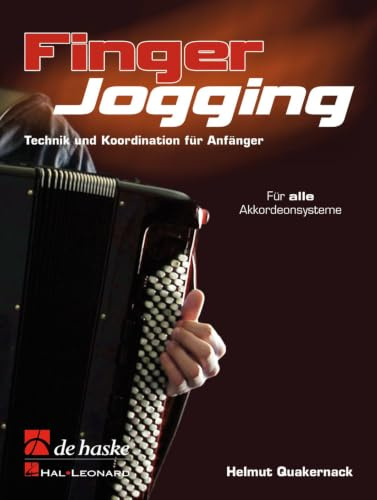 Finger Jogging, für Akkordeon: Technik und Koordination für Anfänger - für alle Akkordeonsysteme. Schwierigkeitsgrad: mittelschwer bis schwer
