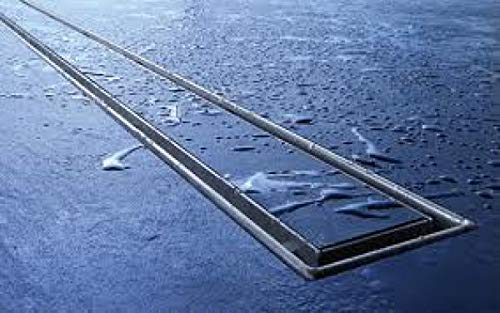 Tece Canalina doccia antiruggine di design, lucida, 70 cm, 600770