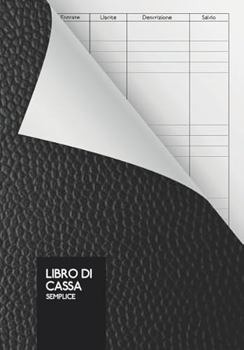 Libro Di Cassa Semplice: Libro Mastro | Entrate - Uscite | DIN A5 | 110 pagine