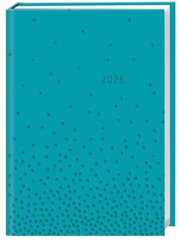 Kalenderbuch A6 blau 2026: Praktischer Planer für den Alltag mit Wochen-Kalendarium. Taschenkalender in leuchtendem Blau mit Platz für Termine und ... Format 11,5 x 16,5 cm (Kalenderbücher Heye)