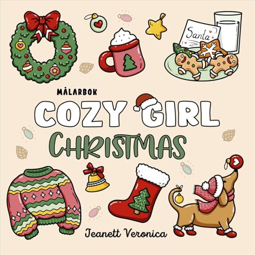 Cozy Girl Christmas : Målarbok