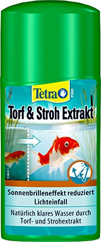 Tetra Pond Torf & Stroh Extrakt - Wasserpflege mit rein pflanzlichen Wirkstoffen, zur natürlichen Vorbeugung von Algenwachstum, 250 ml