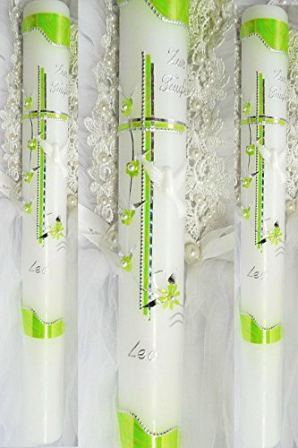 Bougie de baptême Cierge 400/40 mm VT 35 avec accessoires pour personnalisables