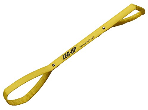 Helping Hand Company Leg Up Leg Lifter Mobility Aid Single Loop in Yellow. for Elderly, Disabled, Stroke, Knee and Hip Replacement Rehabilitation Support